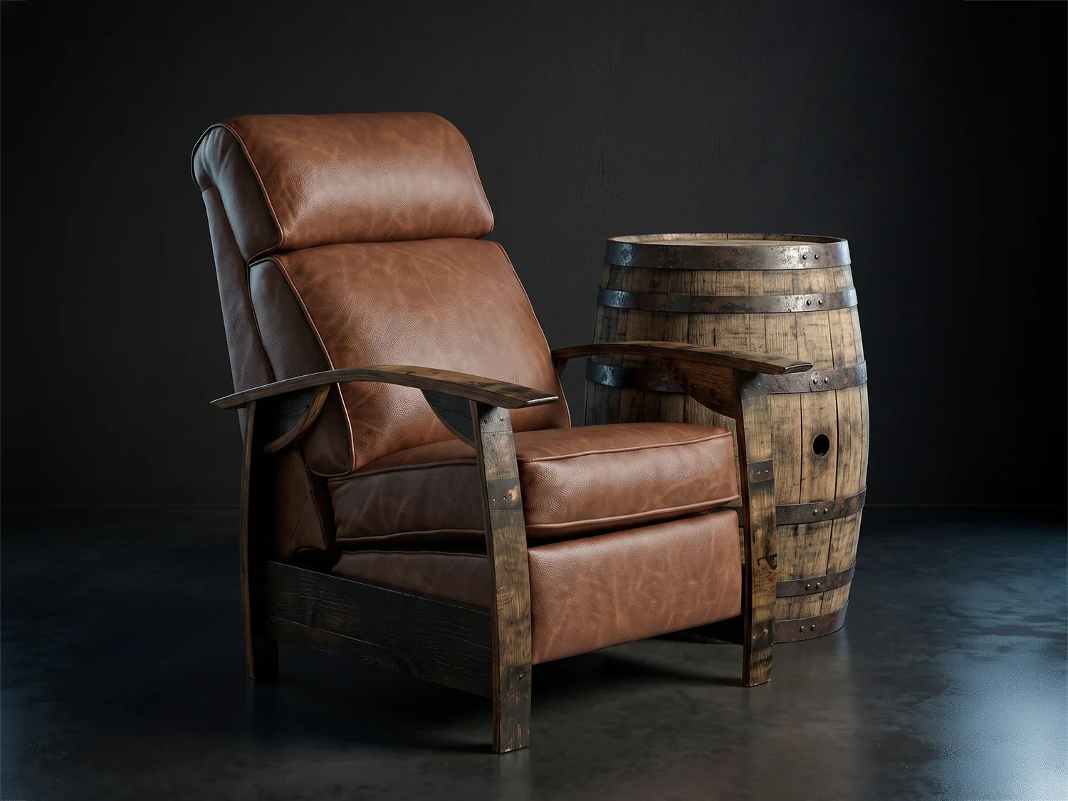 Whiskey barrel staves