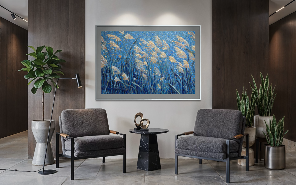 Blue Grasses — room and artwork preview