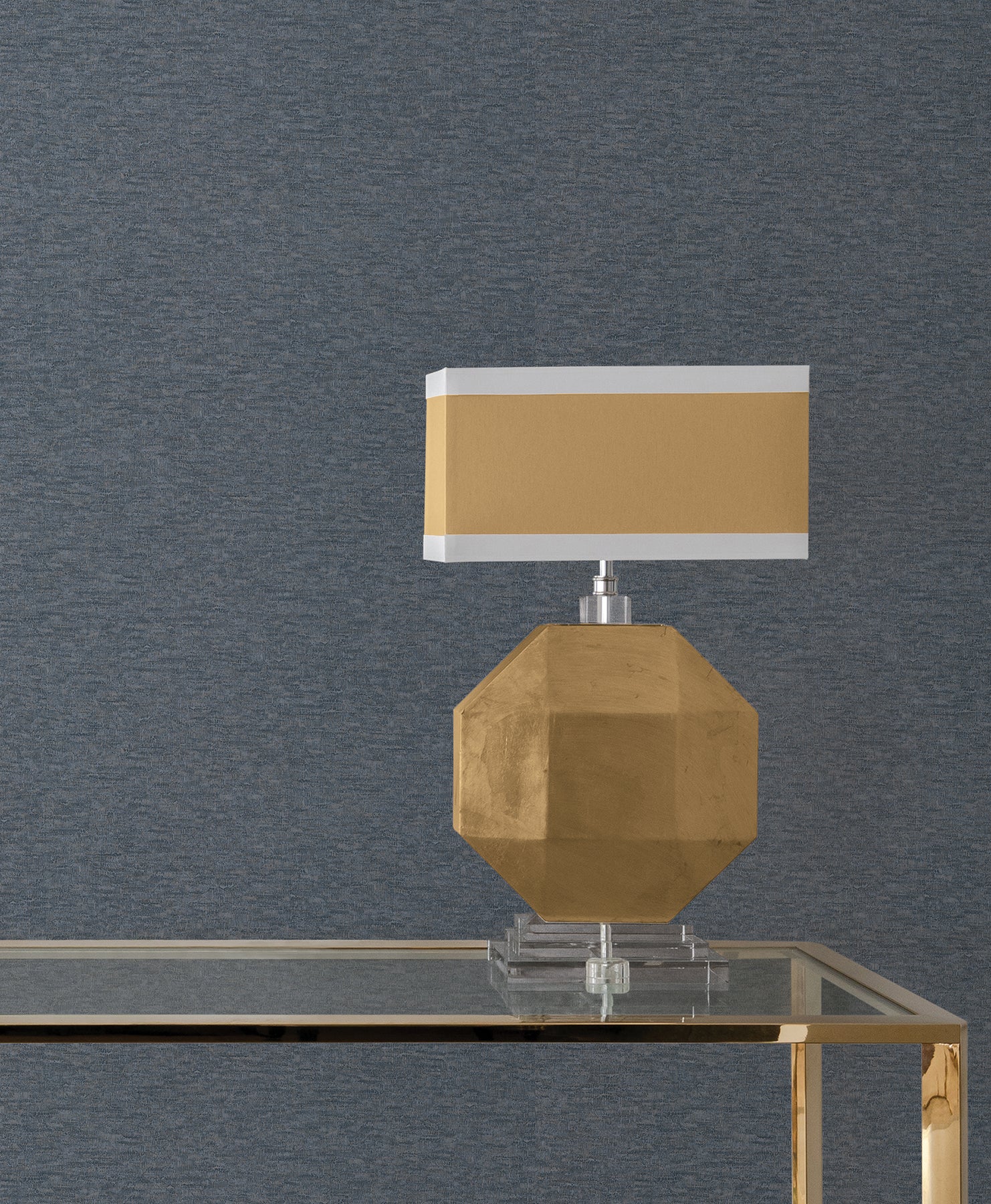 Tide Water Dark Blue wallpaper — room detail