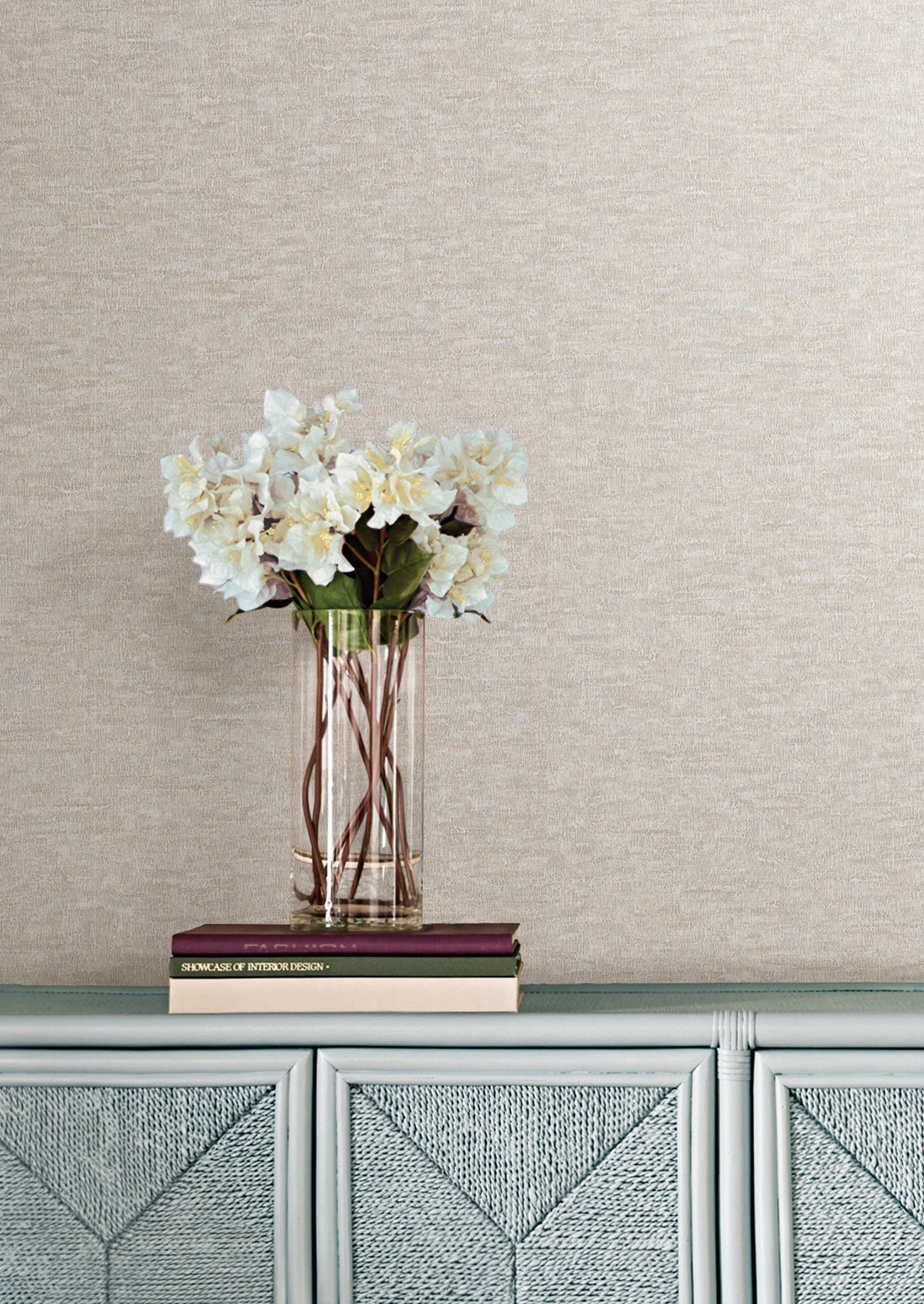 Tide Water Taupe Textured Wallpaper — COD0611N