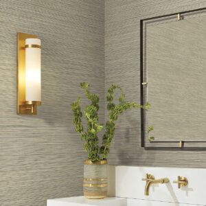 Stacked Bamboo Moss Stripe Wallpaper — COD0637N