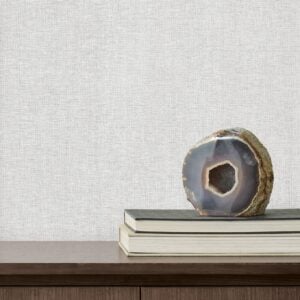 Loominosity Sterling Faux Linen Wallpaper — COD0649N