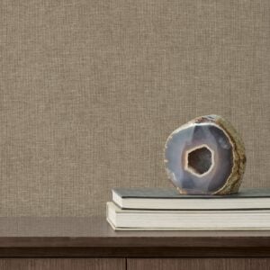 Loominosity Neutral Faux Linen Wallpaper — COD0650N