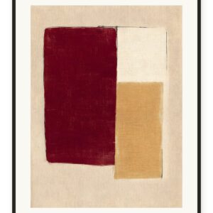 Crimson Ochre Collage artwork