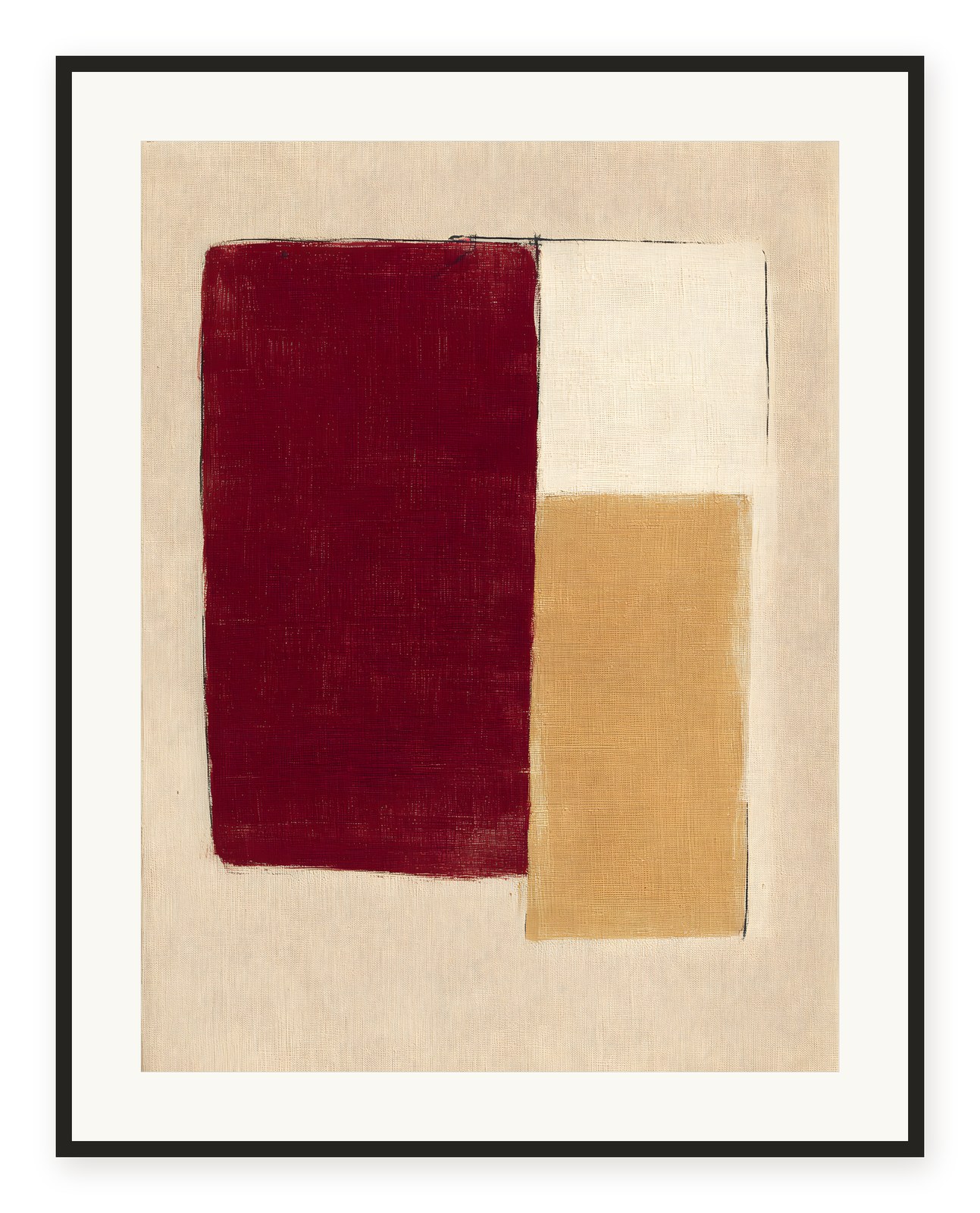 Crimson Ochre Collage artwork