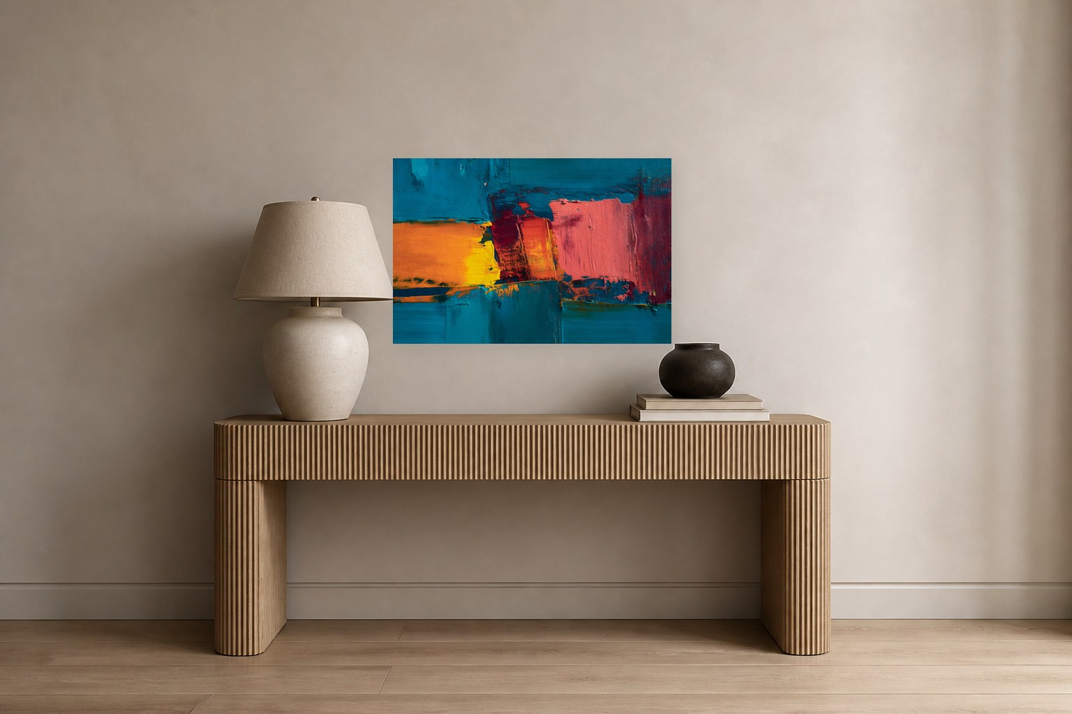 Harbour Heat I shown in a room