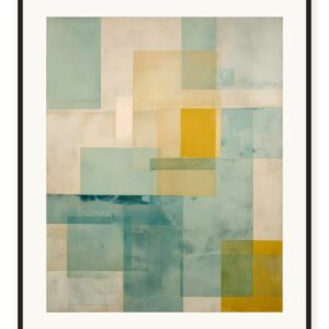 Glass Squares Teal artwork