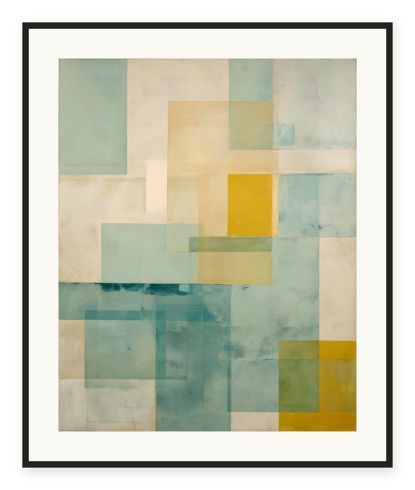 Glass Squares Teal artwork