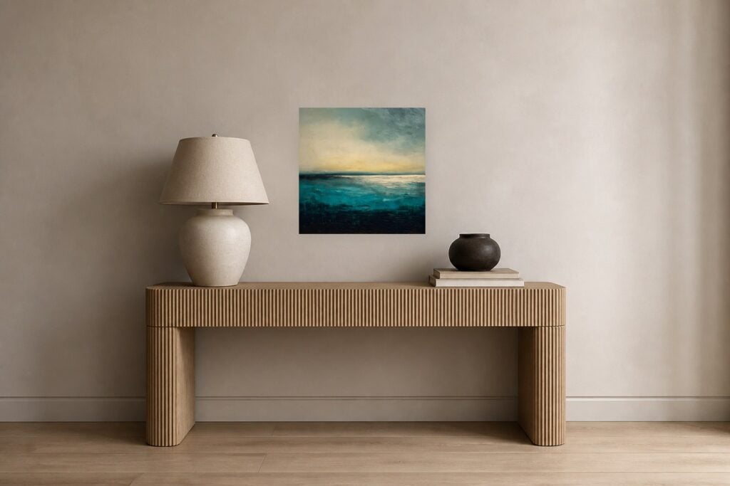 Teal Horizon — room and artwork preview
