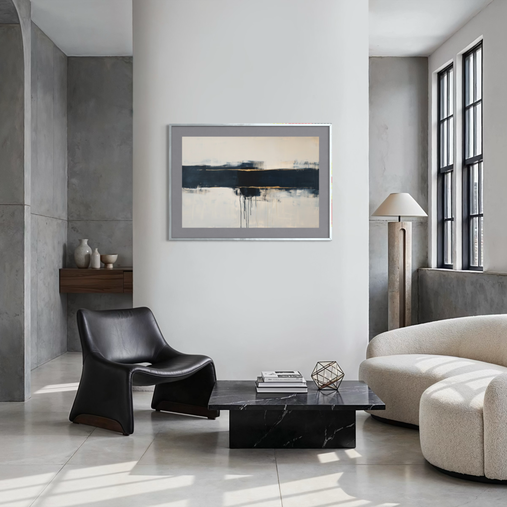 Indigo Seam — room and artwork preview