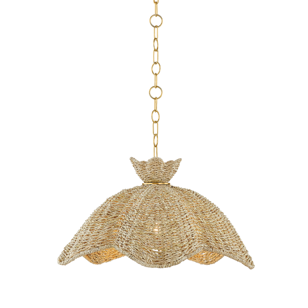 Mitzi Solie Pendant in Aged Brass