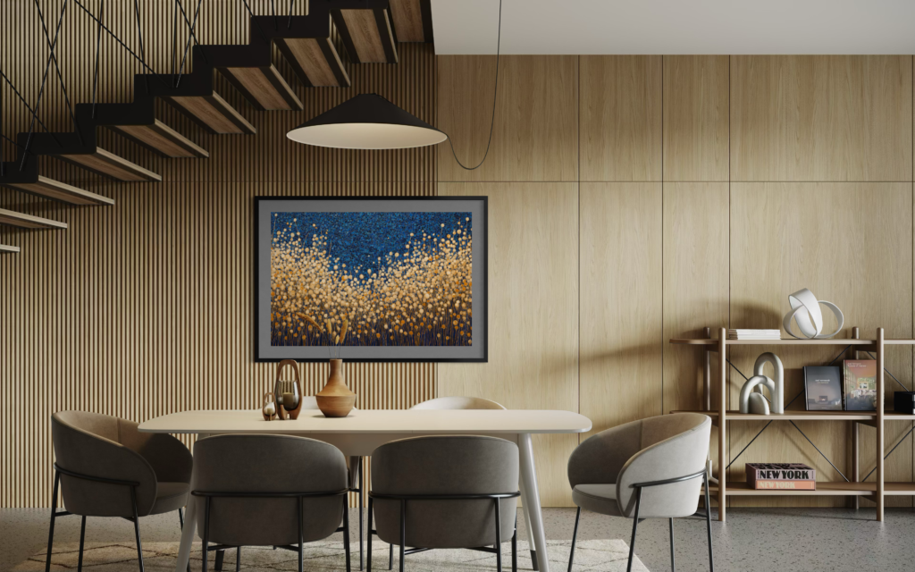 Gold Field in a Smartist dining-room vignette