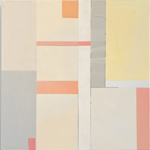Peach Equilibrium — Peach, cream, and pale yellow blocks form a relaxed geometric balance.