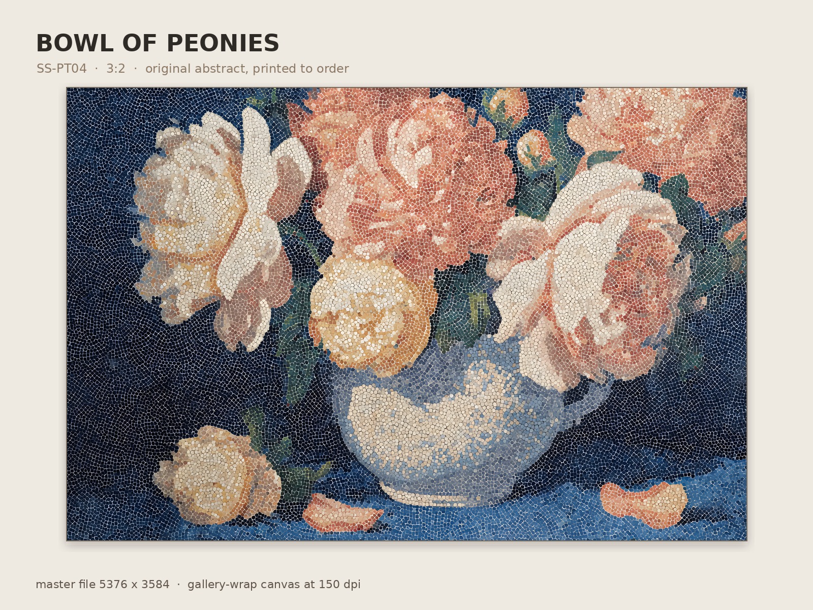 Bowl of Peonies - Image 10