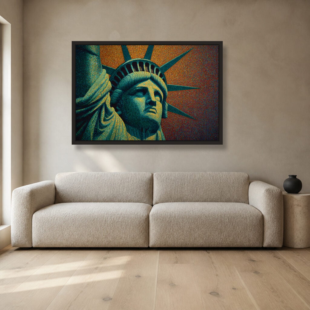 Liberty in Gold — room and artwork preview